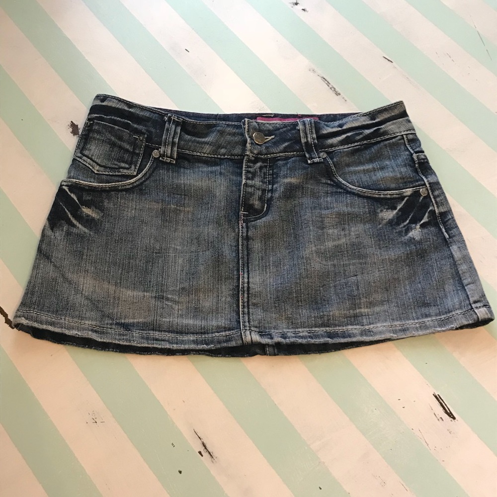 Sybilla Distressed Mini Skirt
